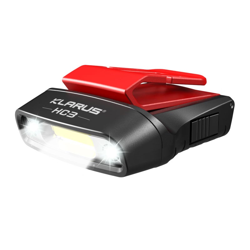 klarus HC3 Rechargeable Motion Sensor Cap Visor Light - 100 Lumens COB LED Clip on Hat Light - Headlamp Flashlight with Red Light for Fishing Running Camping Reading - Image 1